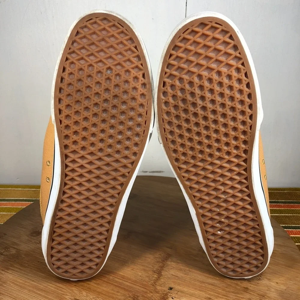 vans chukka low mens size 12 shoes yellow suede pro athletic skate sneakers